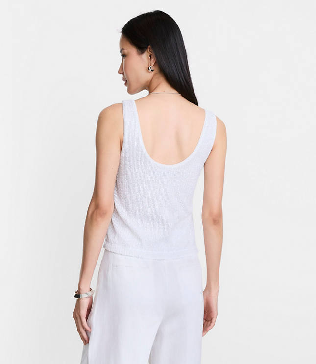 LOFT Versa Sequin Tank Top