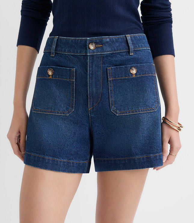Tall Palmer Denim Shorts in Vintage Mid Wash