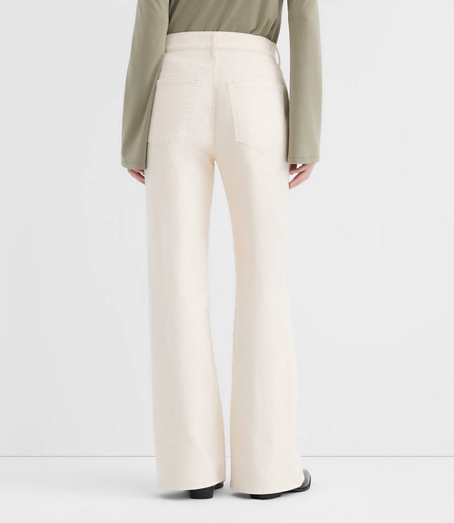 Rivete Tall High Rise Wide Leg Jeans in Ivory