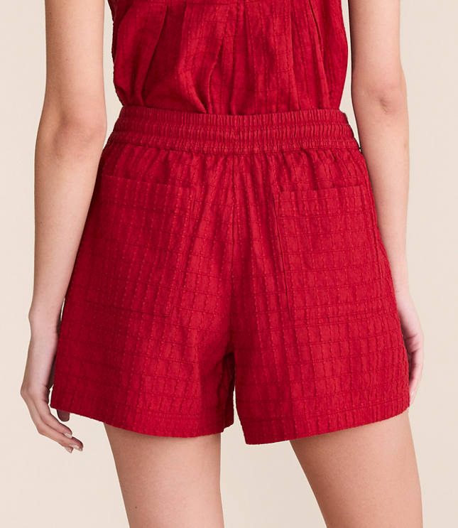 Lou & Grey Grid Linen Cotton Shorts carousel Product Image 3