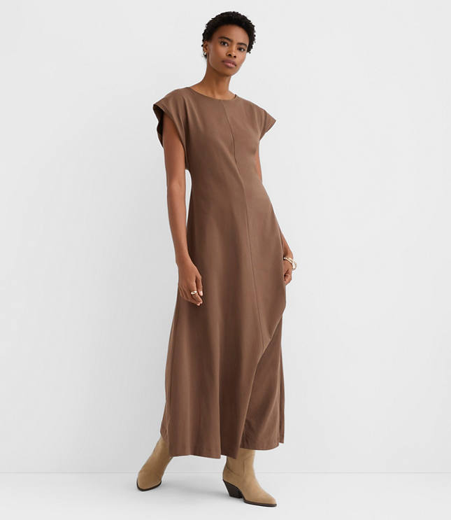 Petite Seamed Sheath Maxi Dress