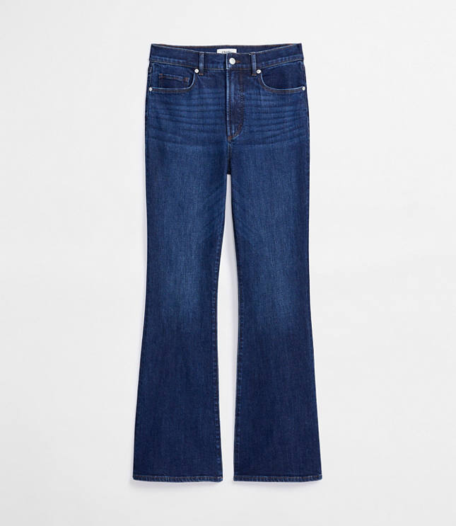 Rivete Tall Curvy High Rise Slim Flare Jeans in Muse Wash