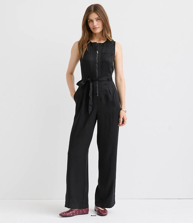 Tall Seamed Zip Jumpsuit