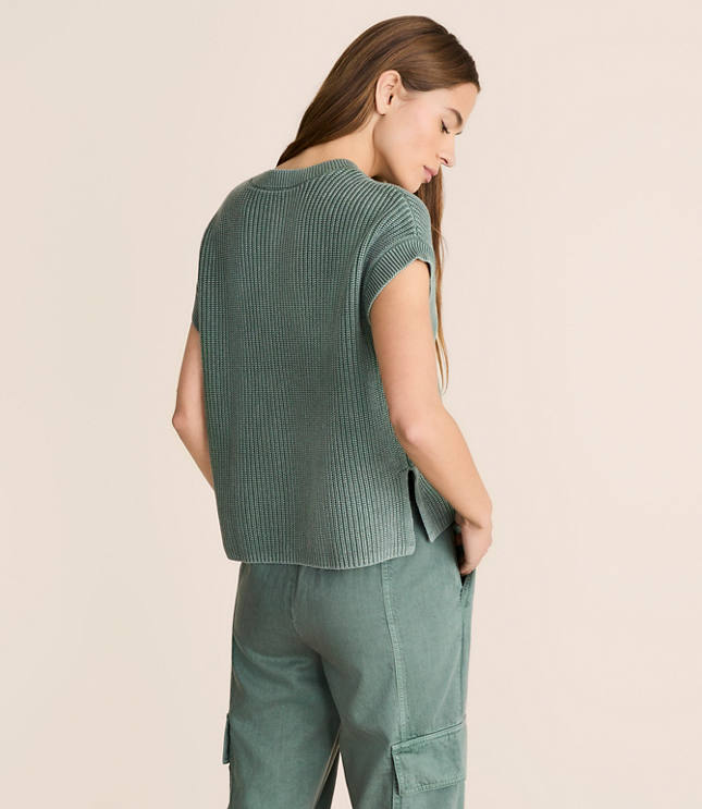 Lou & Grey Ribbed Pocket Wedge Sweater