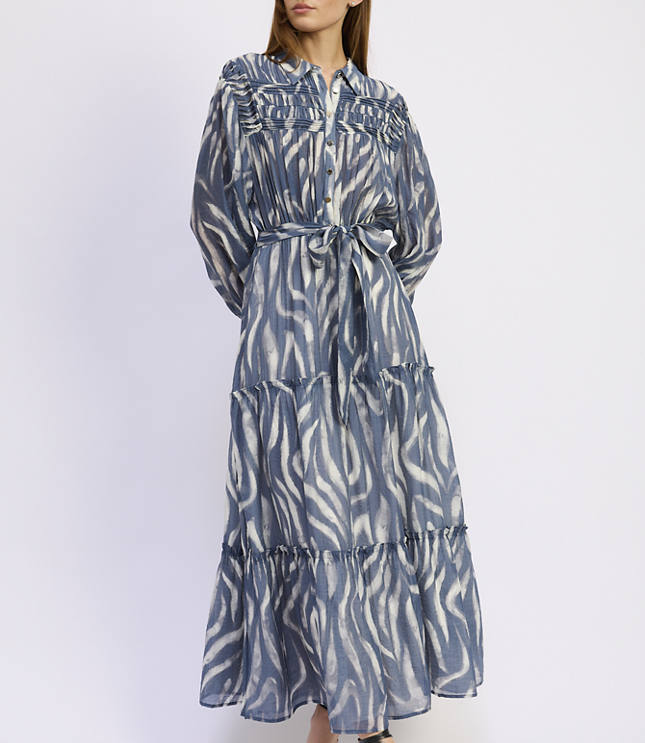 En Saison Rosalie Mixed Media Midi Dress