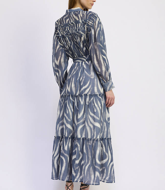 En Saison Rosalie Mixed Media Midi Dress