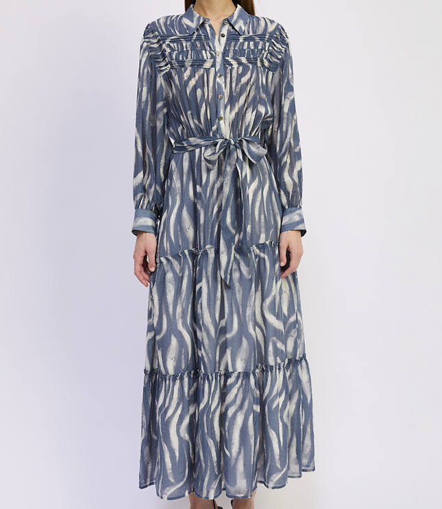 En Saison Rosalie Mixed Media Midi Dress