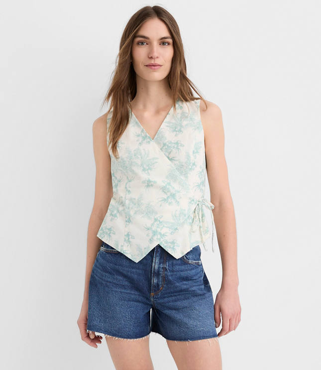 Garden Linen Cotton Wrap Tank Top