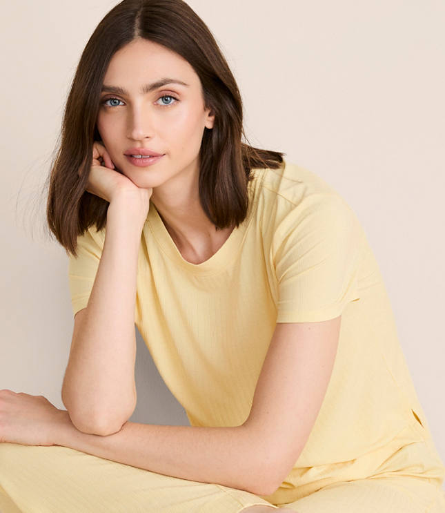 Lou & Grey Ribbed Pajama Tee