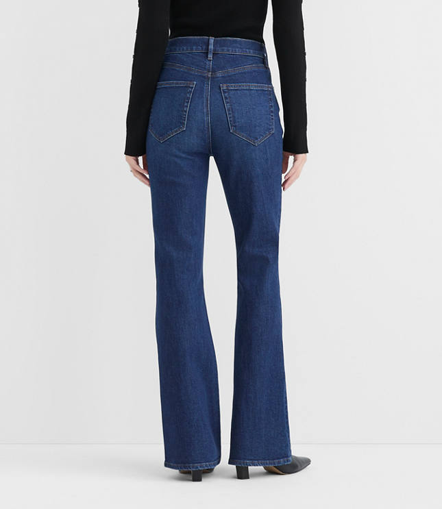 Rivete Tall High Rise Slim Flare Jeans in Muse Wash