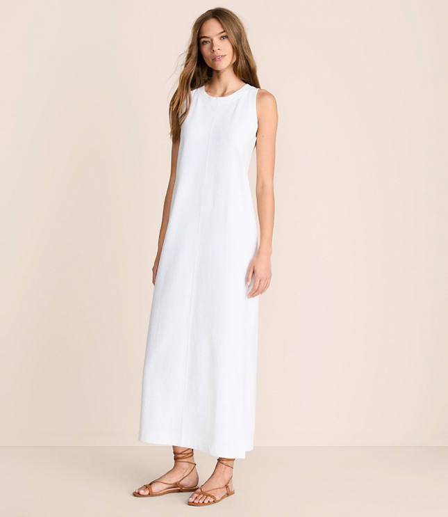 Petite Lou & Grey Seersucker Tank Midi Pocket Dress carousel Product Image 1