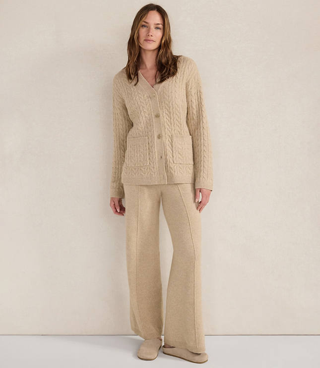 Haven Well Within Organic Cotton Blend Pintuck Wide Leg Pants