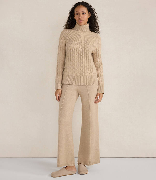 Haven Well Within Organic Cotton Blend Pintuck Wide Leg Pants carousel Product Image 3