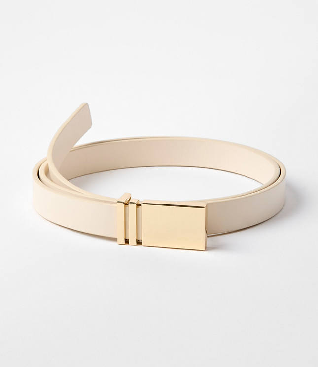 LOFT Versa Plaque Buckle Leather Belt