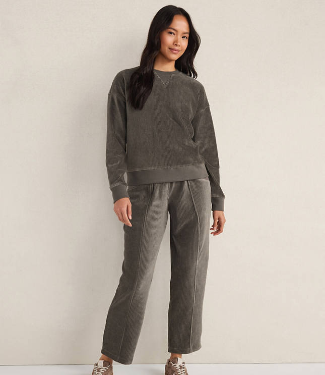 Haven Well Within Corded Velour Crewneck Pullover
