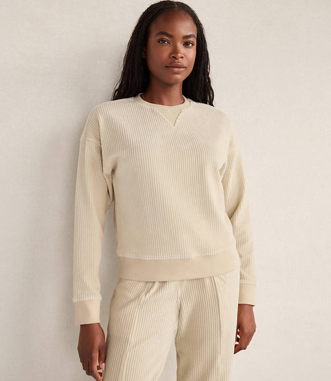 Haven Well Within Corded Velour Crewneck Pullover
