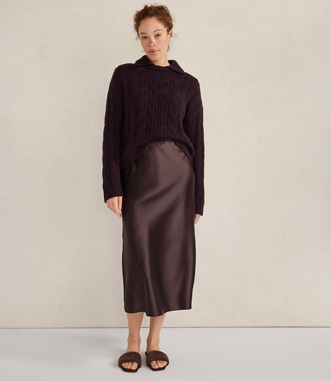 Haven Well Within Flowy Drawstring Midi Skirt