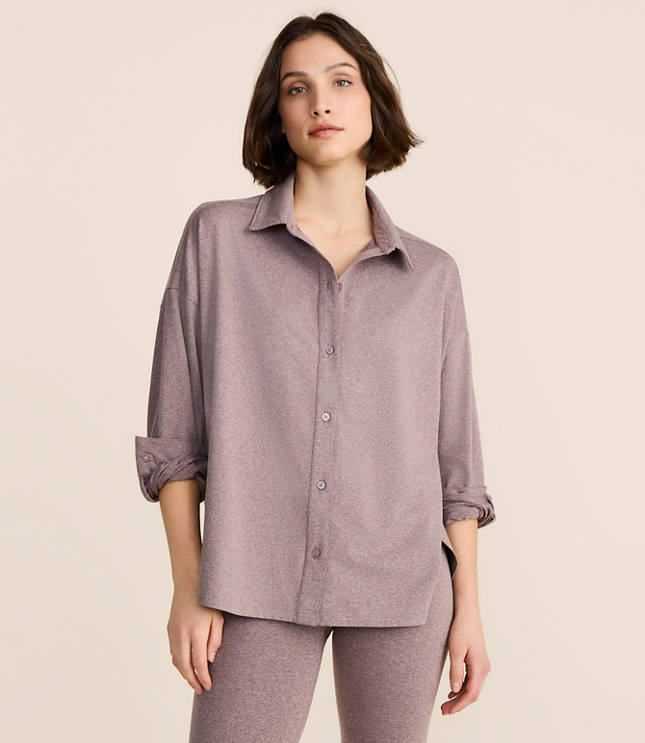 Petite Lou & Grey Heathered Brushedsoft Shirt