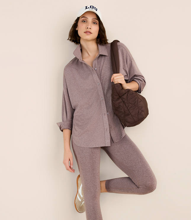 Petite Lou & Grey Heathered Brushedsoft Shirt