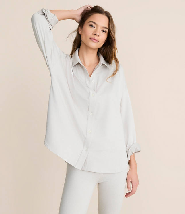 Petite Lou & Grey Heathered Brushedsoft Shirt