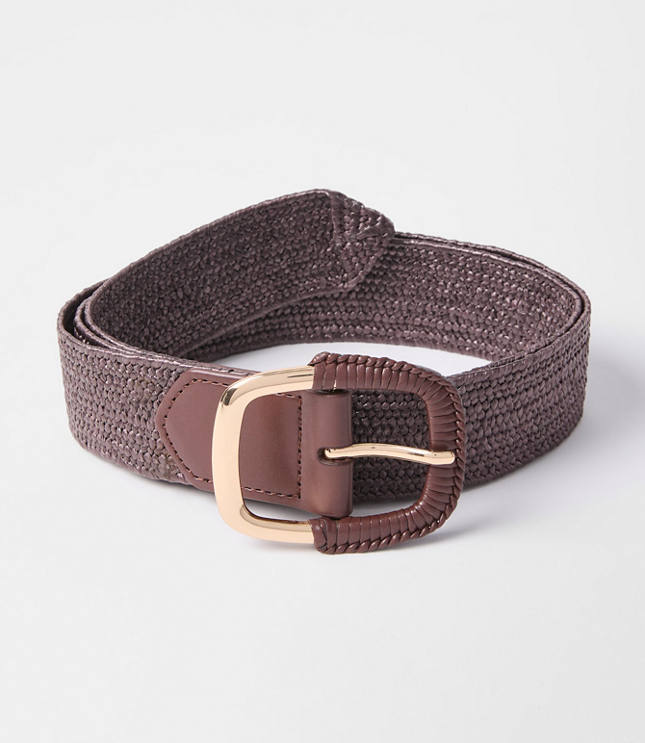 Raffia Stretch Belt