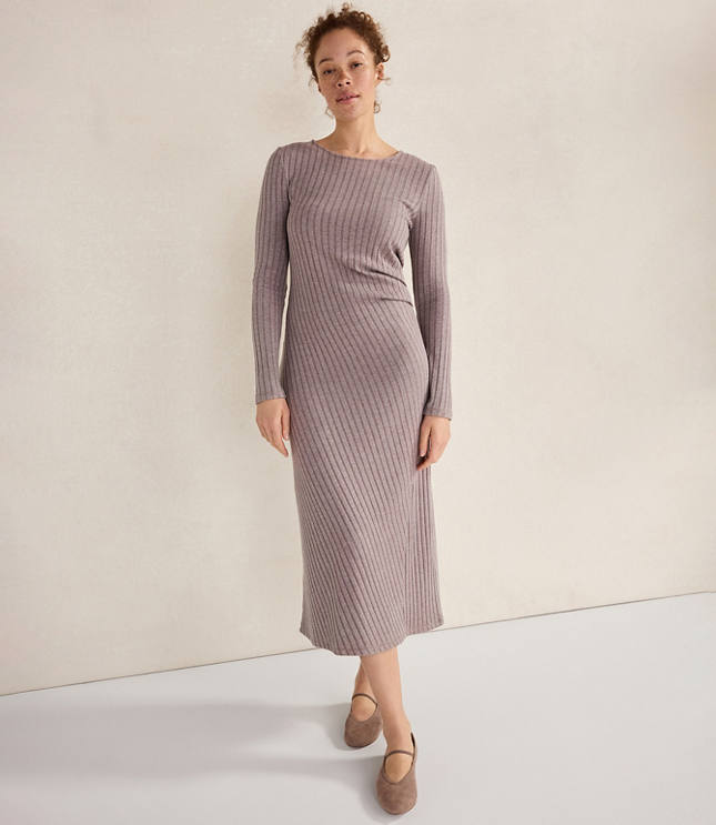 Haven Well Within Wide Rib Knit Drapey Maxi Dress