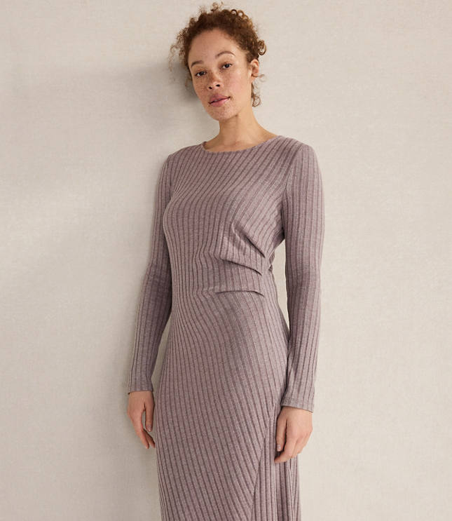 Haven Well Within Wide Rib Knit Drapey Maxi Dress