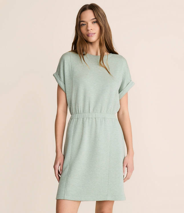 Petite Lou & Grey Heathered Scubasoft Mini Pocket Dress