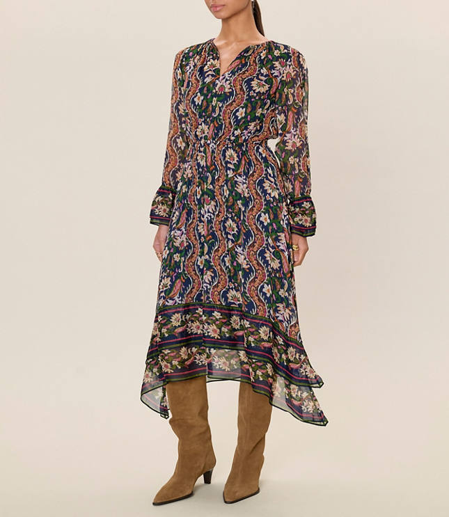 Rebecca Taylor Isha Long Sleeve Dress