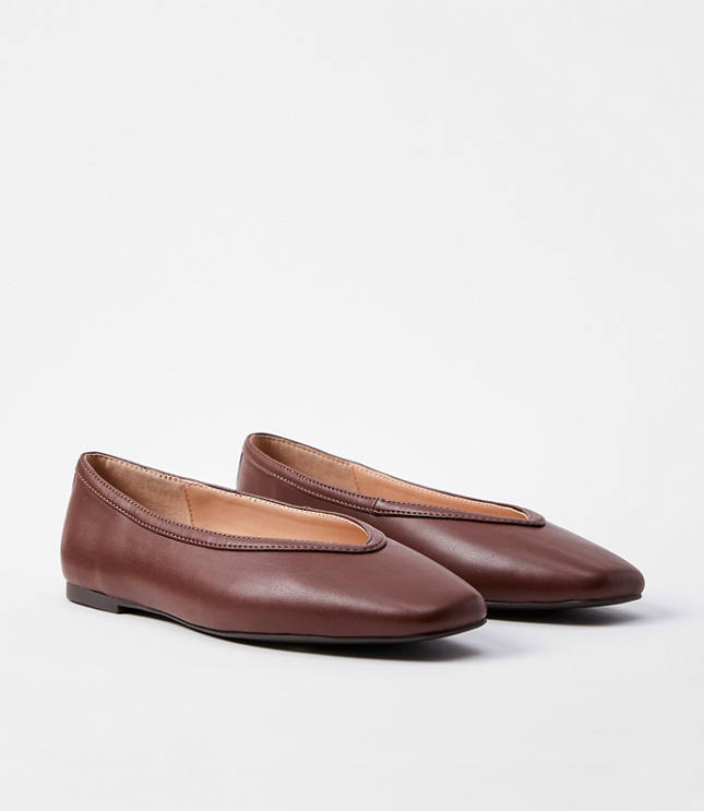 High Vamp Ballet Flats