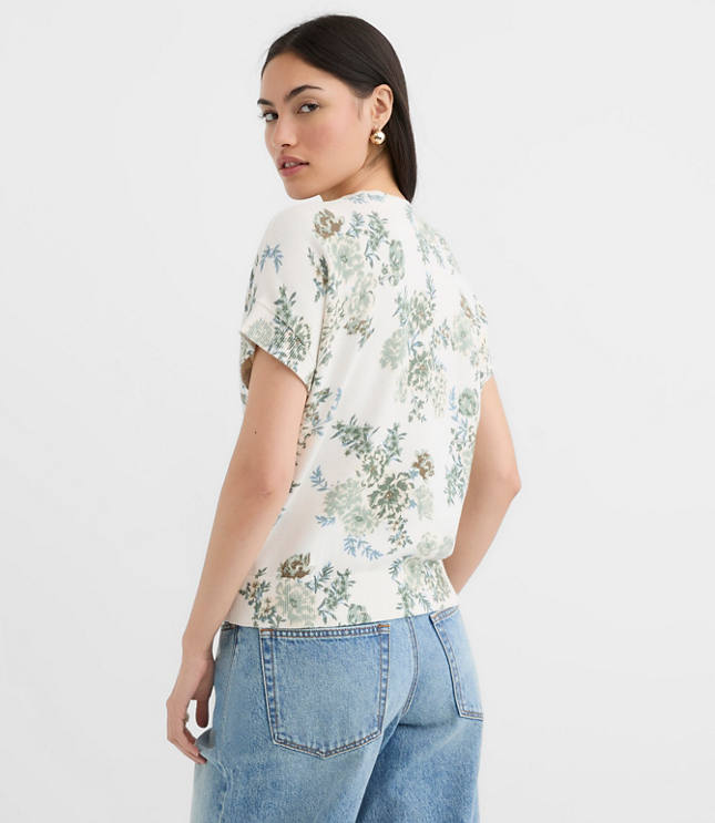 Floral Refined Wedge Sweater Tee