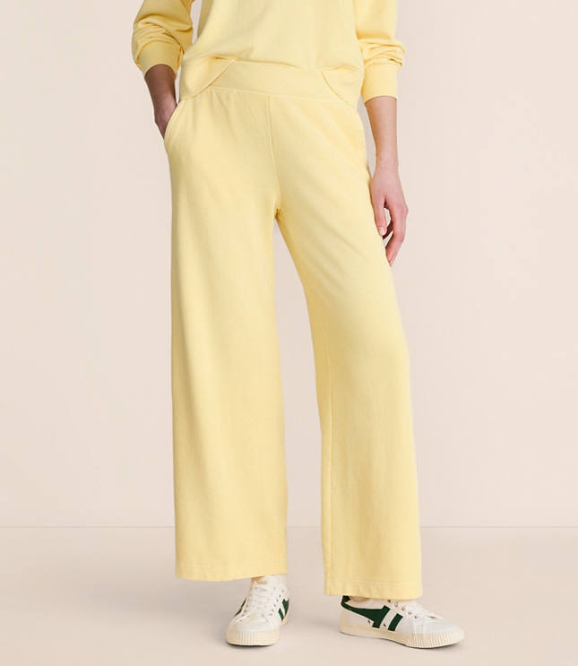 Petite Lou & Grey Cozy Cotton Wide Leg Sweatpants