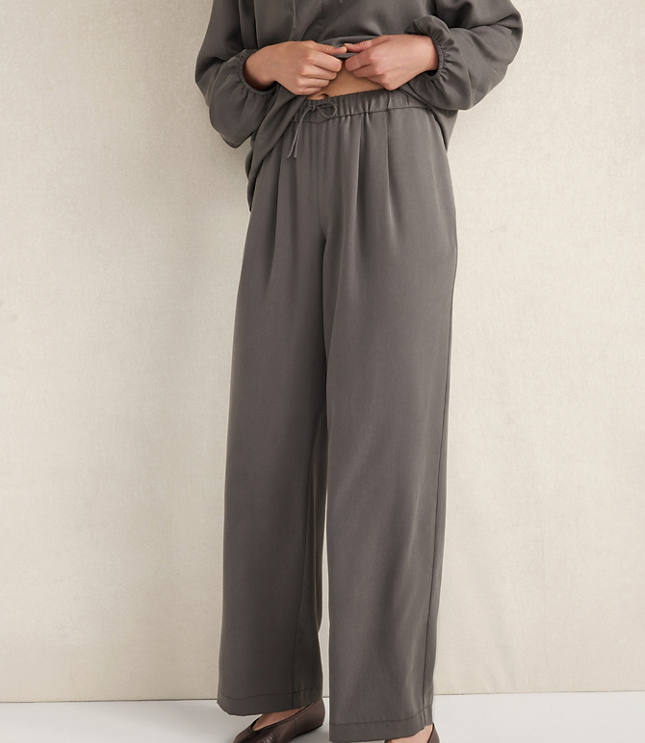 Haven Well Within Washed Pleated Straight Leg Pants