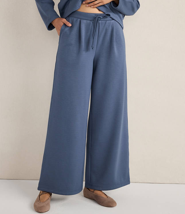 Haven Well Within Soft-Brushed Fleece Wide Leg Pants