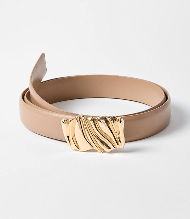 Molded Buckle Leather Belt carousel Product Image 1