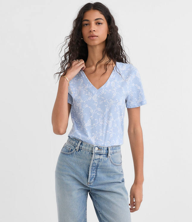 Petite Bouquet Everyday V-Neck Tee