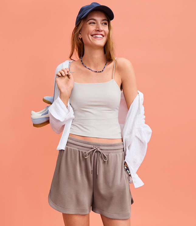 Petite Lou & Grey Lightweight Scubasoft Rounded Hem Shorts