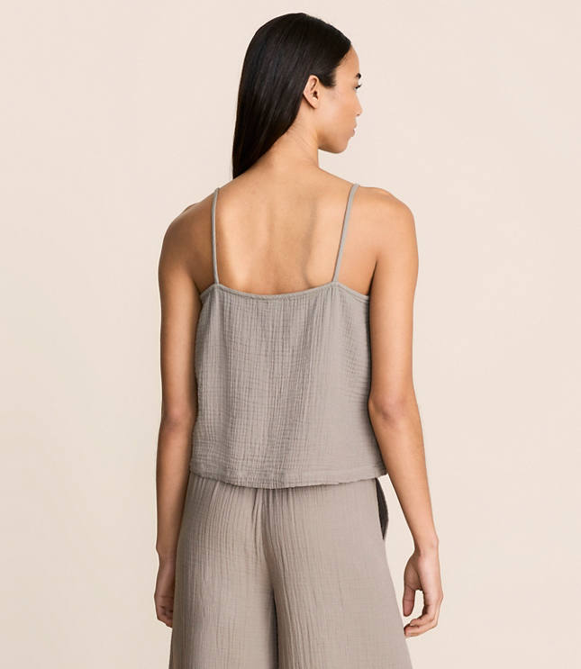 Petite Lou & Grey Ruched Triple Cloth Tank Top