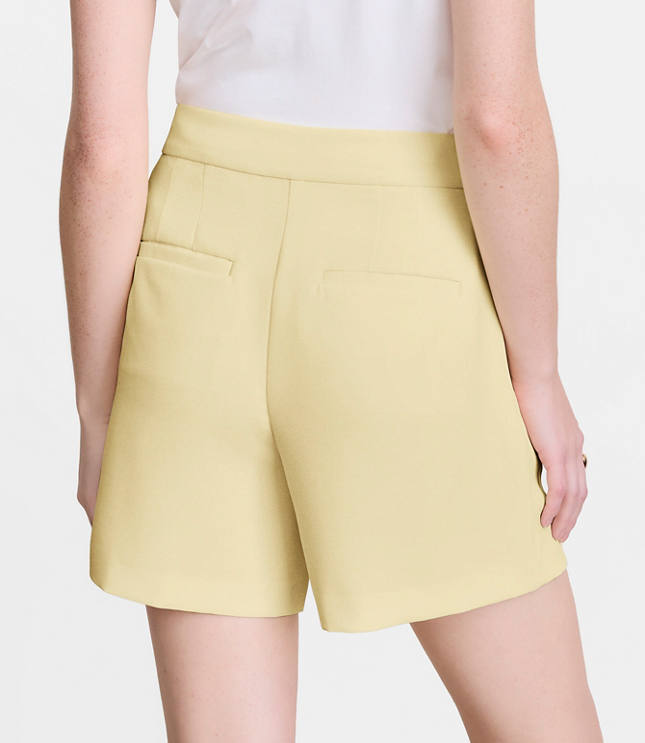 Petite LOFT Versa Crepe Drape Shorts