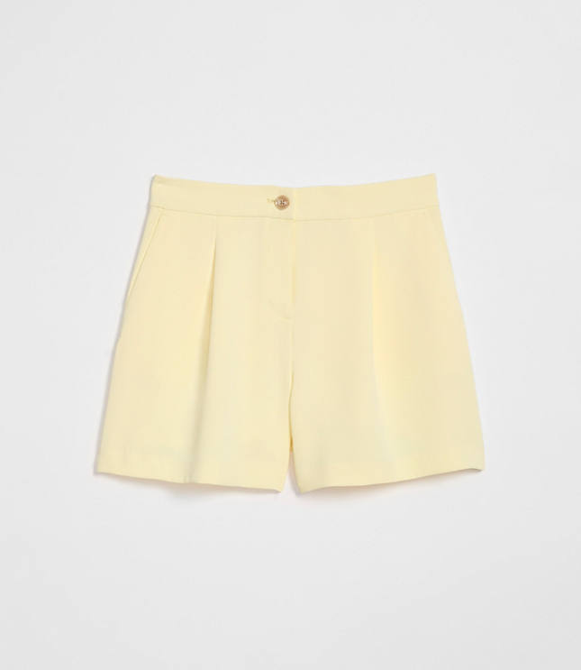 Petite LOFT Versa Crepe Drape Shorts