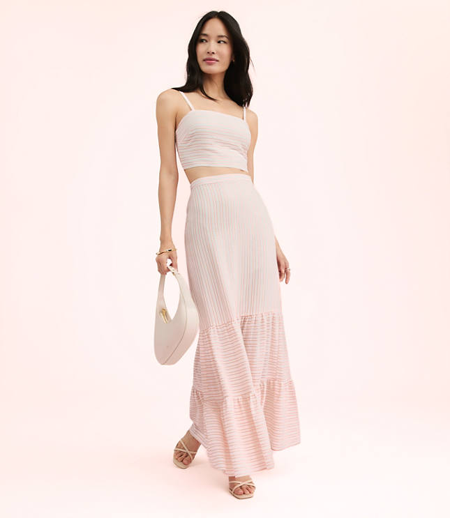 Lately Striped Crop Top