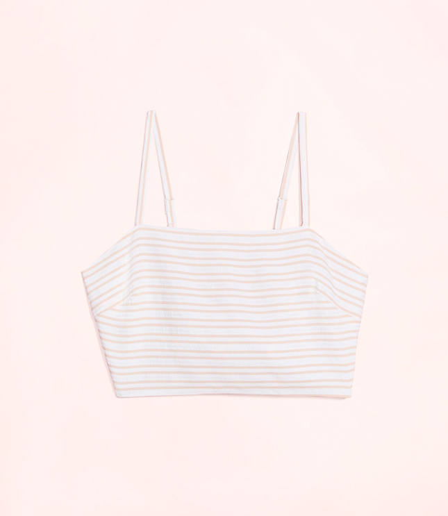 Lately Striped Crop Top