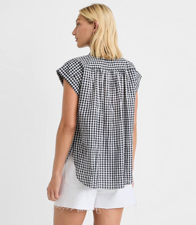Gingham Everyday Dolman Shirt