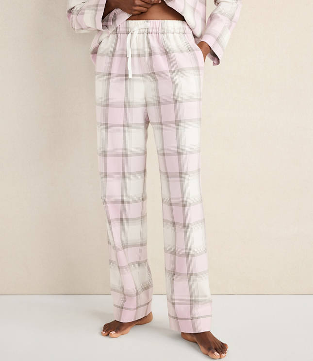 Haven Well Within Lightweight Flannel Frosted Plaid Pajama Pants