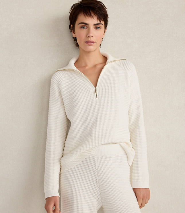 Haven Well Within Organic Cotton Cashmere Waffle Pullover