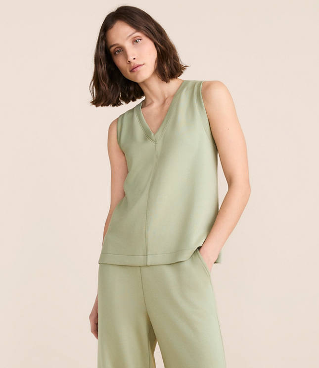 Petite Lou & Grey Scubasoft V-Neck Tank Top carousel Product Image 2