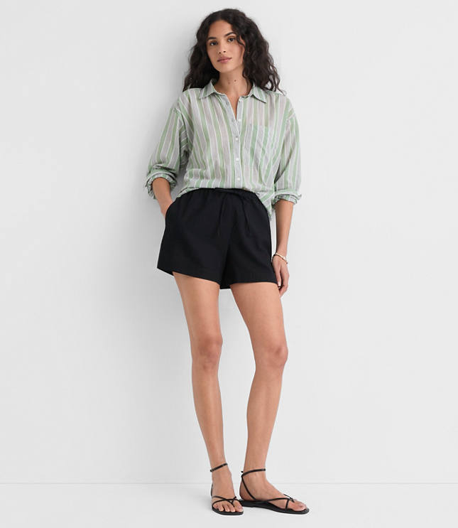 Striped Everyday Oversized Pocket Shirt carousel Product Image 2