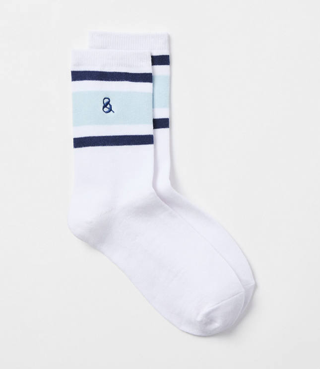 Lou & Grey Striped Varsity Ankle Socks