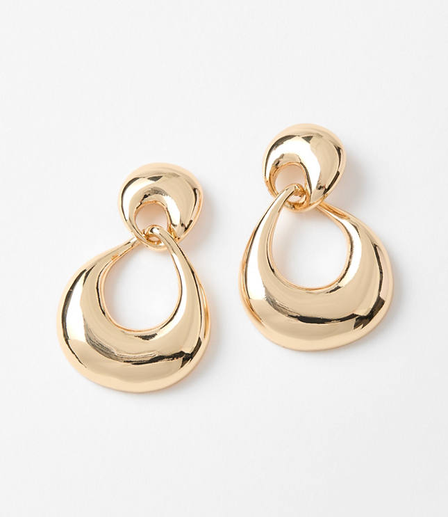 Molded Chunky Hoop Earrings