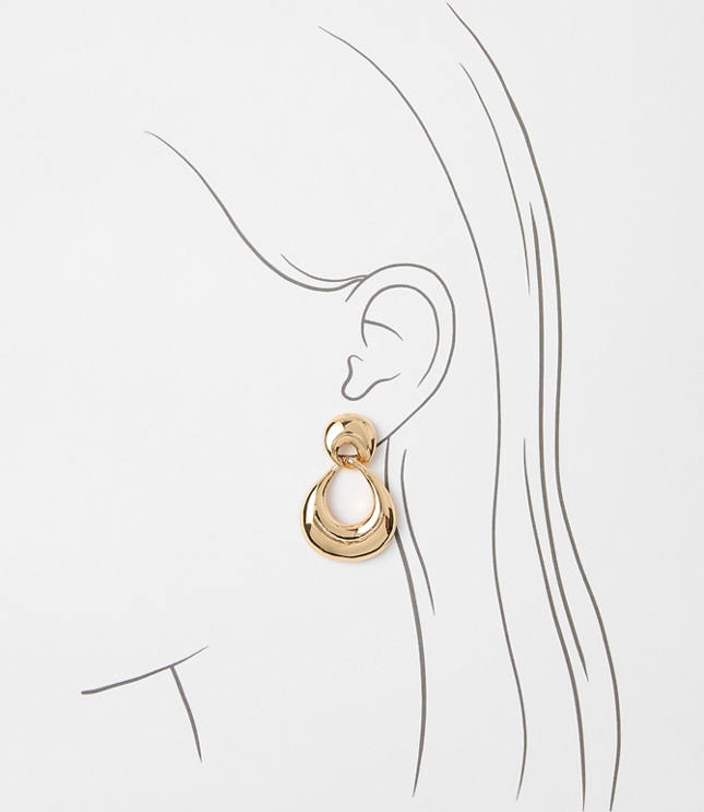 Molded Chunky Hoop Earrings